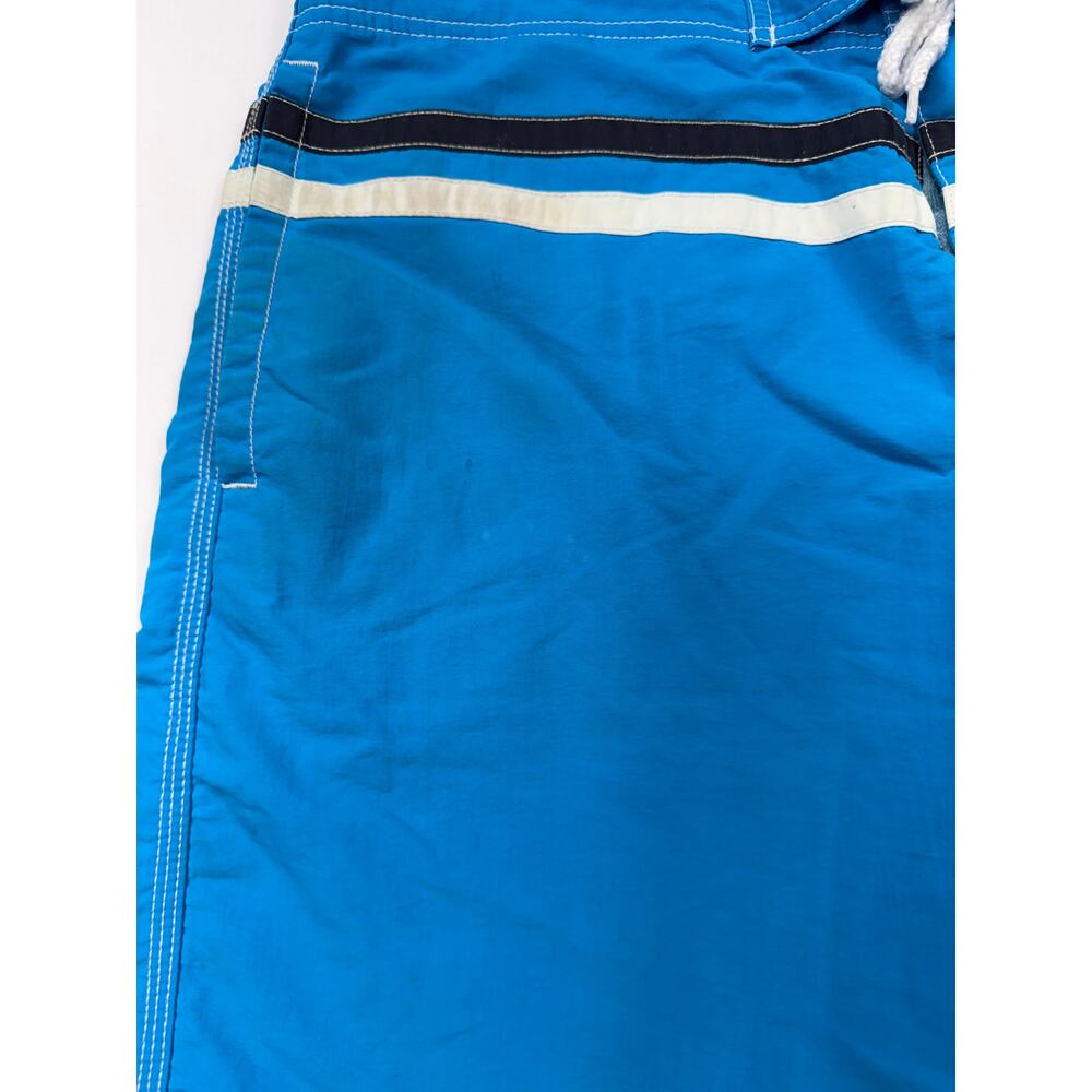 Vintage Nautica Swim Trunks Mens Sz 32 Blue drawstring stripes accent bands - Picture 16 of 16